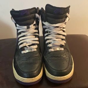 Nike Air Force 1 black/court purple